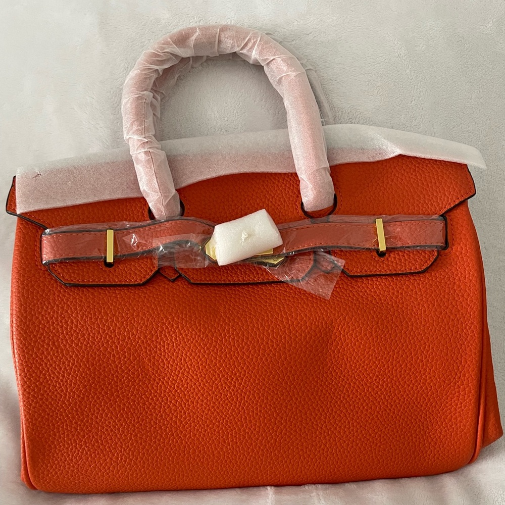 Elegant Orange Handbag